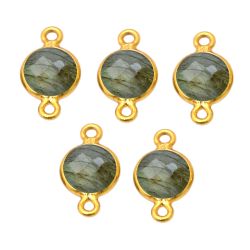 Colgante Entrepieza Plata Dorada Mujer MOM0013DOLA Piedra Mineral Labradorita (1) Unidad