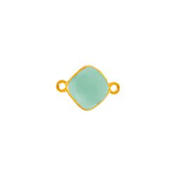 Colgante Entrepieza Plata Dorada Mujer MOM0014DOCA Piedra Mineral Calcedonia
