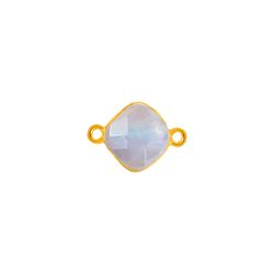 Colgante Entrepieza Plata Dorada Mujer MOM0014DOPL Piedra Mineral Piedra Luna
