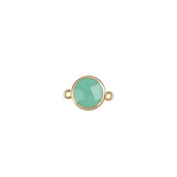Colgante Entrepieza Plata Dorada Mujer MOM0023DOCA Piedra Mineral Calcedonia