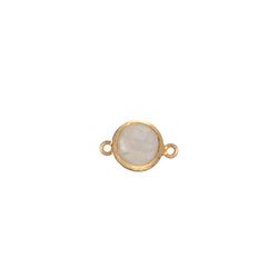 Colgante Entrepieza Plata Dorada Mujer MOM0023DOPL Piedra Mineral Piedra Luna