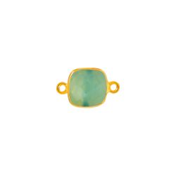 Colgante Entrepieza Plata Dorada Mujer MOM0026DOCA Piedra Mineral Calcedonia