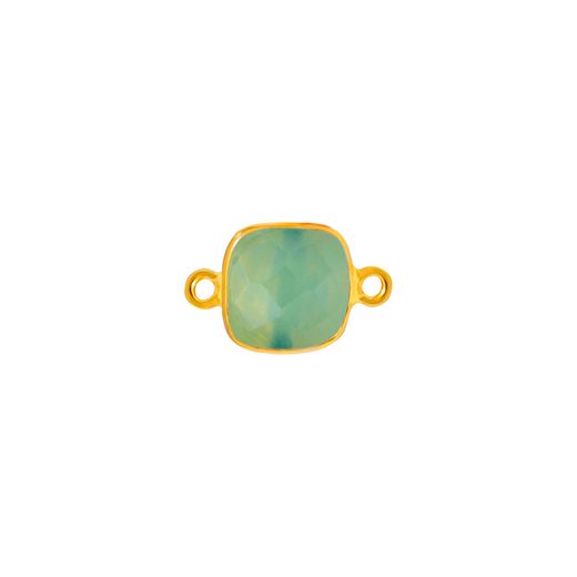 Colgante Entrepieza Plata Dorada Mujer MOM0026DOCA Piedra Mineral Calcedonia