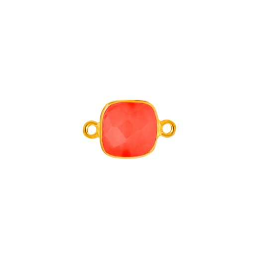 Colgante Entrepieza Plata Dorada Mujer MOM0026DOCO Piedra Mineral Cornalina