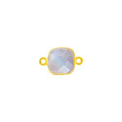 Colgante Entrepieza Plata Dorada Mujer MOM0026DOPL Piedra Mineral Piedra Luna