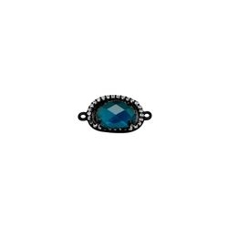 Colgante Entrepieza Plata Mujer MOM0003RUGB Piedra Mineral Glass Blue & Circonitas