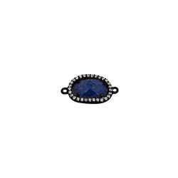 Colgante Entrepieza Plata Mujer MOM0003RULP Piedra Mineral Lapislázuli & Circonitas