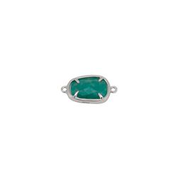 Colgante Entrepieza Plata Mujer MOM0005RHAZ Piedra Mineral Amazonita