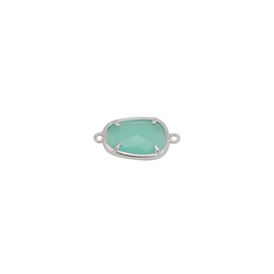 Colgante Entrepieza Plata Mujer MOM0005RHCA Piedra Mineral Calcedonia