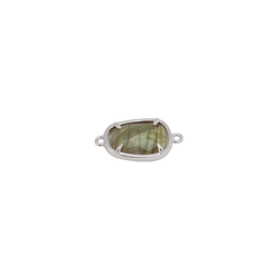 Colgante Entrepieza Plata Mujer MOM0005RHLA Piedra Mineral Labradorita