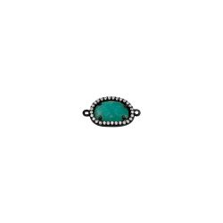 Colgante Entrepieza Plata Mujer MOM0007RUAZ Piedra Mineral Amazonita