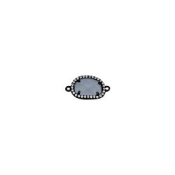 Colgante Entrepieza Plata Mujer MOM0007RUCA Piedra Mineral Calcedonia