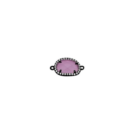 Colgante Entrepieza Plata Mujer MOM0007RUCR Piedra Mineral Cuarzo Rosa