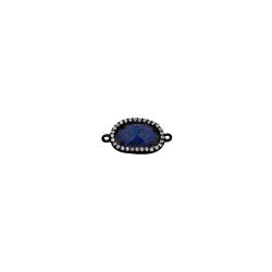 Colgante Entrepieza Plata Mujer MOM0007RULP Piedra Mineral Lapislázuli