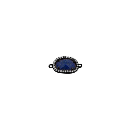 Colgante Entrepieza Plata Mujer MOM0007RULP Piedra Mineral Lapislázuli