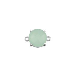 Colgante Entrepieza Plata Mujer MOM0008RHCA Piedra Mineral Calcedonia