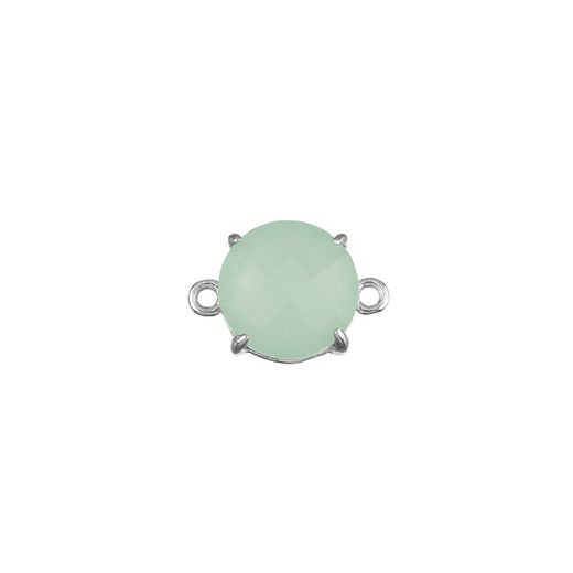 Colgante Entrepieza Plata Mujer MOM0008RHCA Piedra Mineral Calcedonia