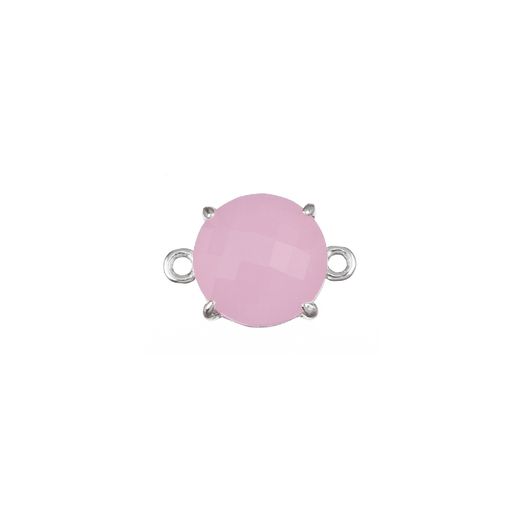 Colgante Entrepieza Plata Mujer MOM0008RHCR Piedra Mineral Cuarzo Rosa