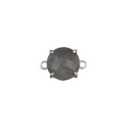 Colgante Entrepieza Plata Mujer MOM0008RHLA Piedra Mineral Labradorita
