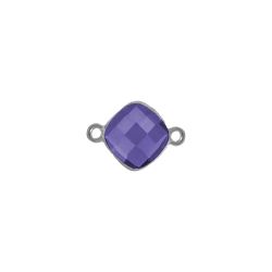 Colgante Entrepieza Plata Mujer MOM0010PLAM Piedra Mineral Amatista