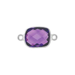 Colgante Entrepieza Plata Mujer MOM0012PLAM Piedra Mineral Amatista