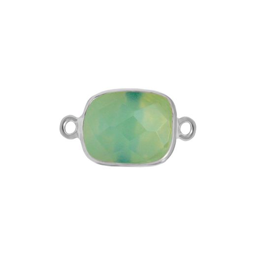 Colgante Entrepieza Plata Mujer MOM0012PLCA Piedra Mineral Calcedonia