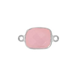 Colgante Entrepieza Plata Mujer MOM0012PLCR Piedra Mineral Cuarzo Rosa