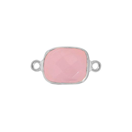 Colgante Entrepieza Plata Mujer MOM0012PLCR Piedra Mineral Cuarzo Rosa