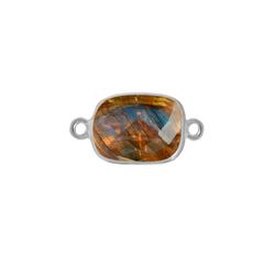 Colgante Entrepieza Plata Mujer MOM0012PLLA Piedra Mineral Labradorita