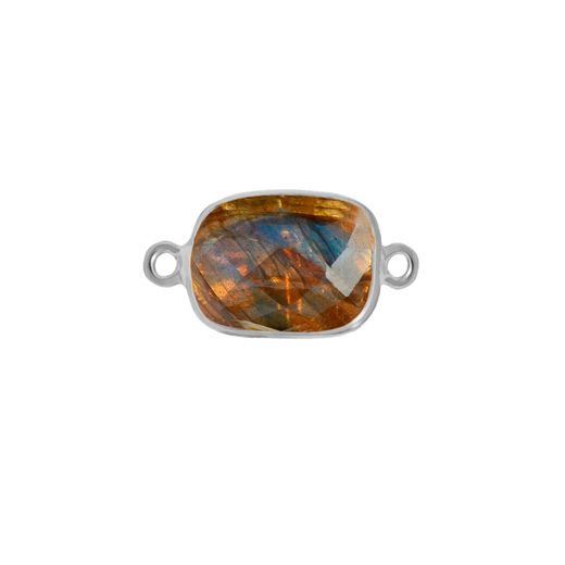 Colgante Entrepieza Plata Mujer MOM0012PLLA Piedra Mineral Labradorita