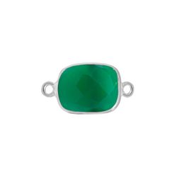 Colgante Entrepieza Plata Mujer MOM0012PLOV Piedra Mineral Onix Verde