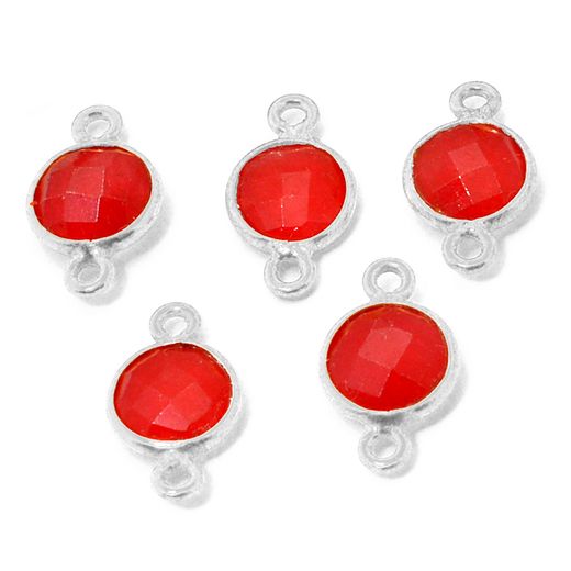 Colgante Entrepieza Plata Mujer MOM0013PLRU Piedra Mineral Rubí 1 Unidad