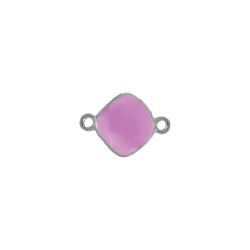 Colgante Entrepieza Plata Mujer MOM0014PLCH Piedra Mineral Cuarzo Ahumado