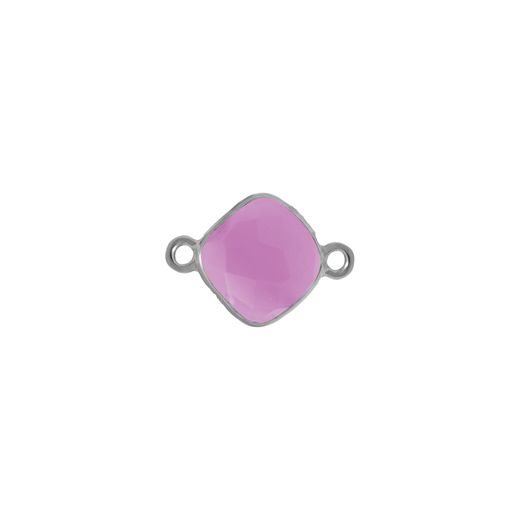 Colgante Entrepieza Plata Mujer MOM0014PLCR Piedra Mineral Cuarzo Rosa