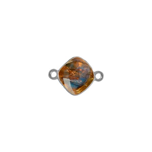 Colgante Entrepieza Plata Mujer MOM0014PLLA Piedra Mineral Labradorita