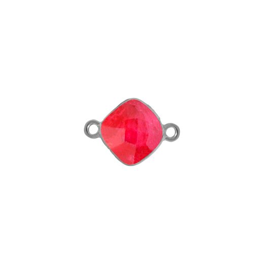 Colgante Entrepieza Plata Mujer MOM0014PLRU Piedra Mineral Rubí