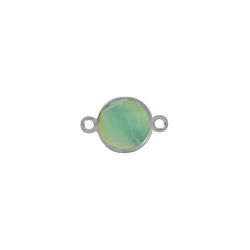 Colgante Entrepieza Plata Mujer MOM0015PLCA Piedra Mineral Calcedonia