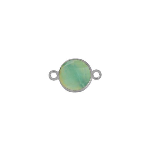 Colgante Entrepieza Plata Mujer MOM0015PLCA Piedra Mineral Calcedonia