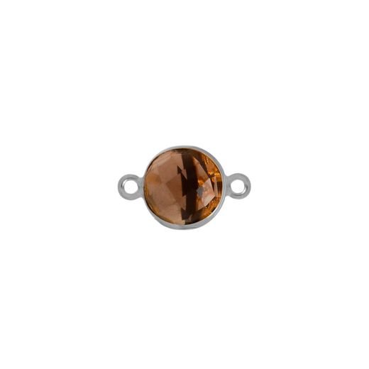Colgante Entrepieza Plata Mujer MOM0015PLCH Piedra Mineral Cuarzo Ahumado