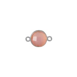 Colgante Entrepieza Plata Mujer MOM0015PLCR Piedra Mineral Cuarzo Rosa