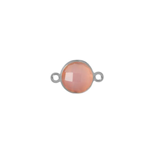 Colgante Entrepieza Plata Mujer MOM0015PLCR Piedra Mineral Cuarzo Rosa