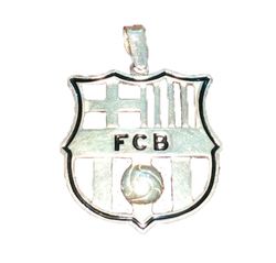 Colgante FC Barcelona Plata Calado 30mm 10-0030