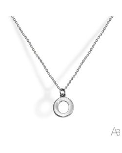 Colgante Letra O Plata Argent Basic CORV18O