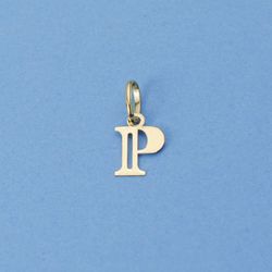 Colgante Letra P Oro 18kts 16221-P