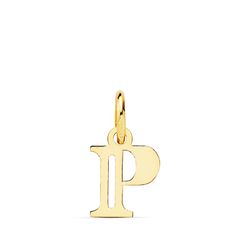 Colgante Letra P Oro 18kts 16222-P