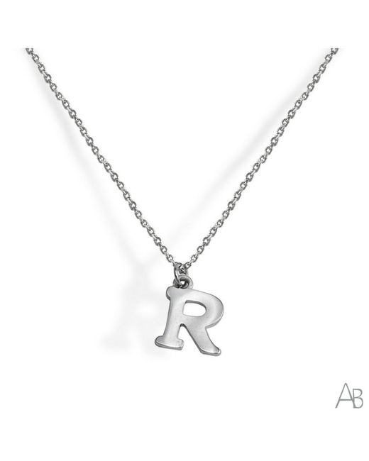 Pingente Básico Carta R Prata Argent CORV18R