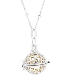 Colgante Liska Acero Bicolor Dorado Llamador Ángel KLA147-D Tréboles