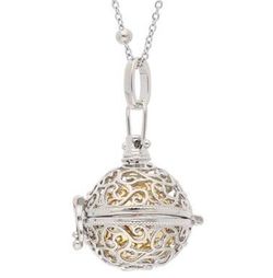 Colgante Liska Acero Bicolor Dorado Llamador Ángel KLA221-D Olas