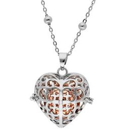 Colgante Liska Acero Bicolor Rose Llamador Ángel KLA134-R Corazón