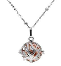 Colgante Liska Acero Bicolor Rose Llamador Ángel KLA138-R Árbol